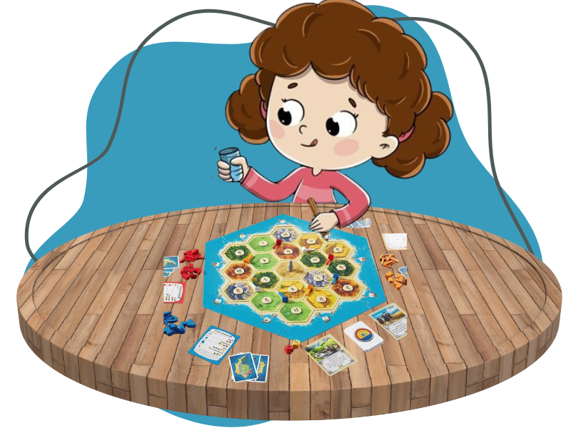 Juegos para niños, diversión catan Niña, juegos para niños, diversión catan